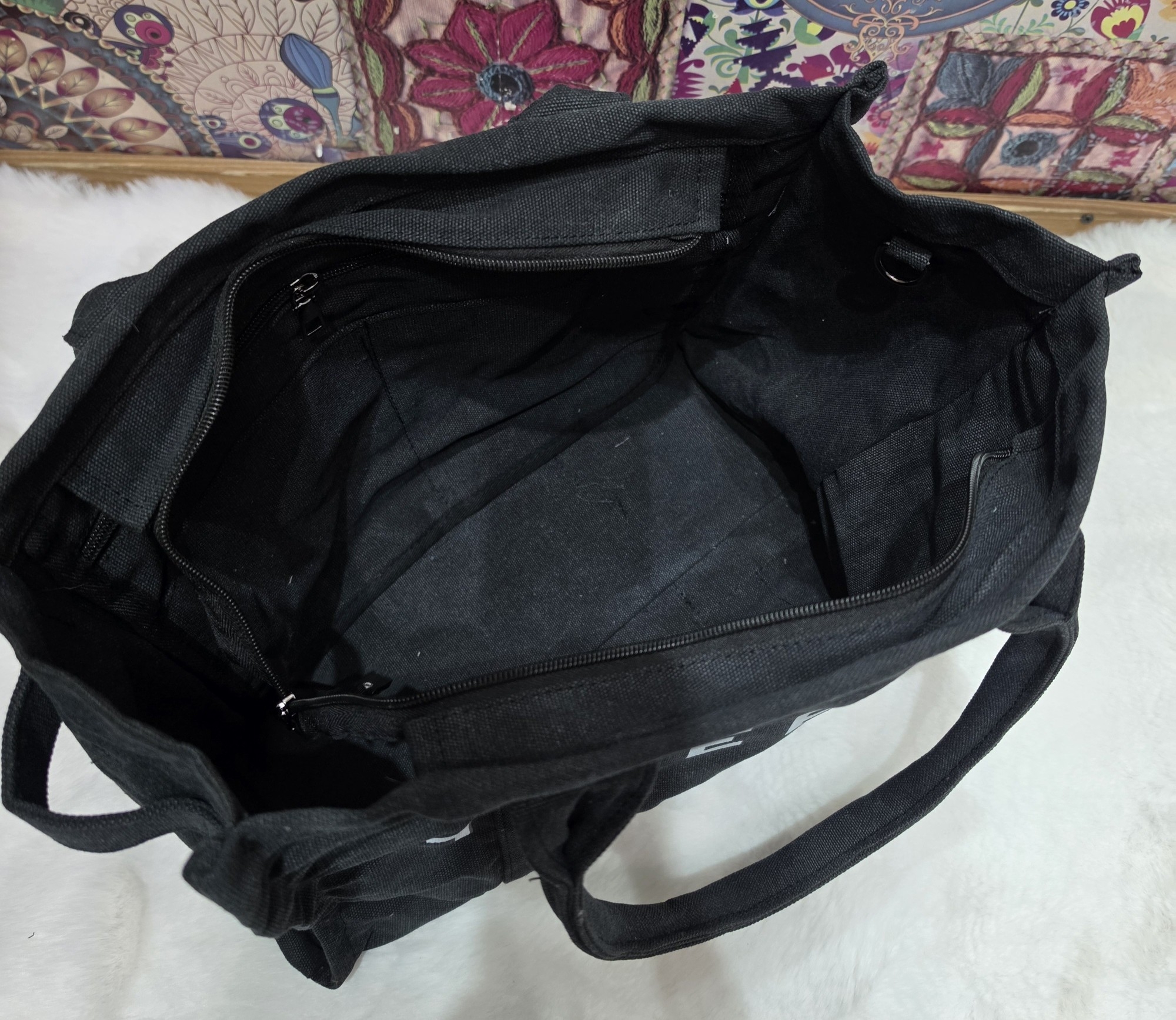 Nuevo Ingreso de Cartera Grande de Tela Lienzo Pesado
trae la Tira Larga - Imagen 7