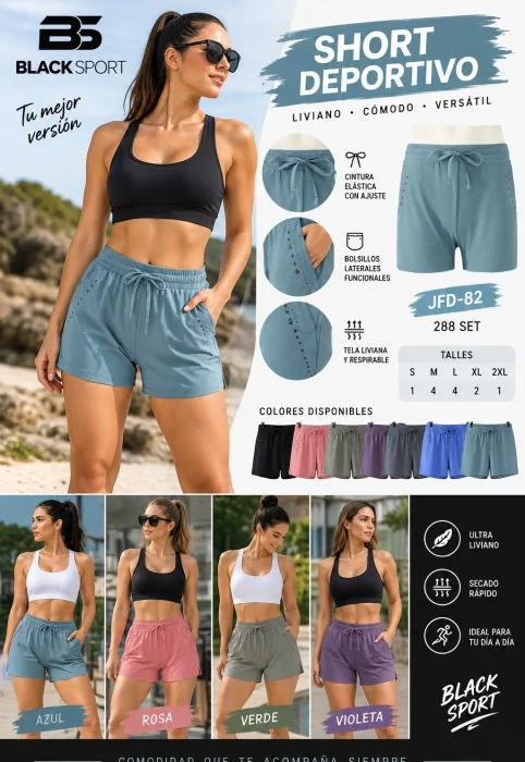 Short Deportivas de Damas