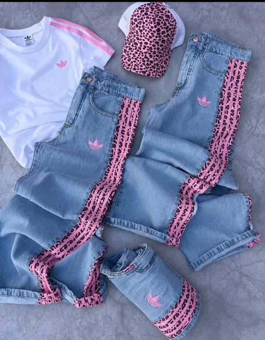 Jeans Pantalon Adi con Print