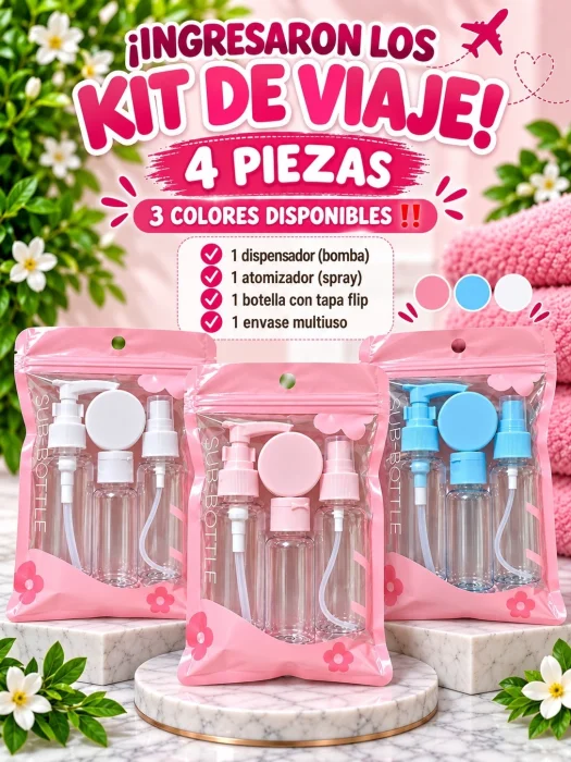 Kit de Viaje 4 Piezas