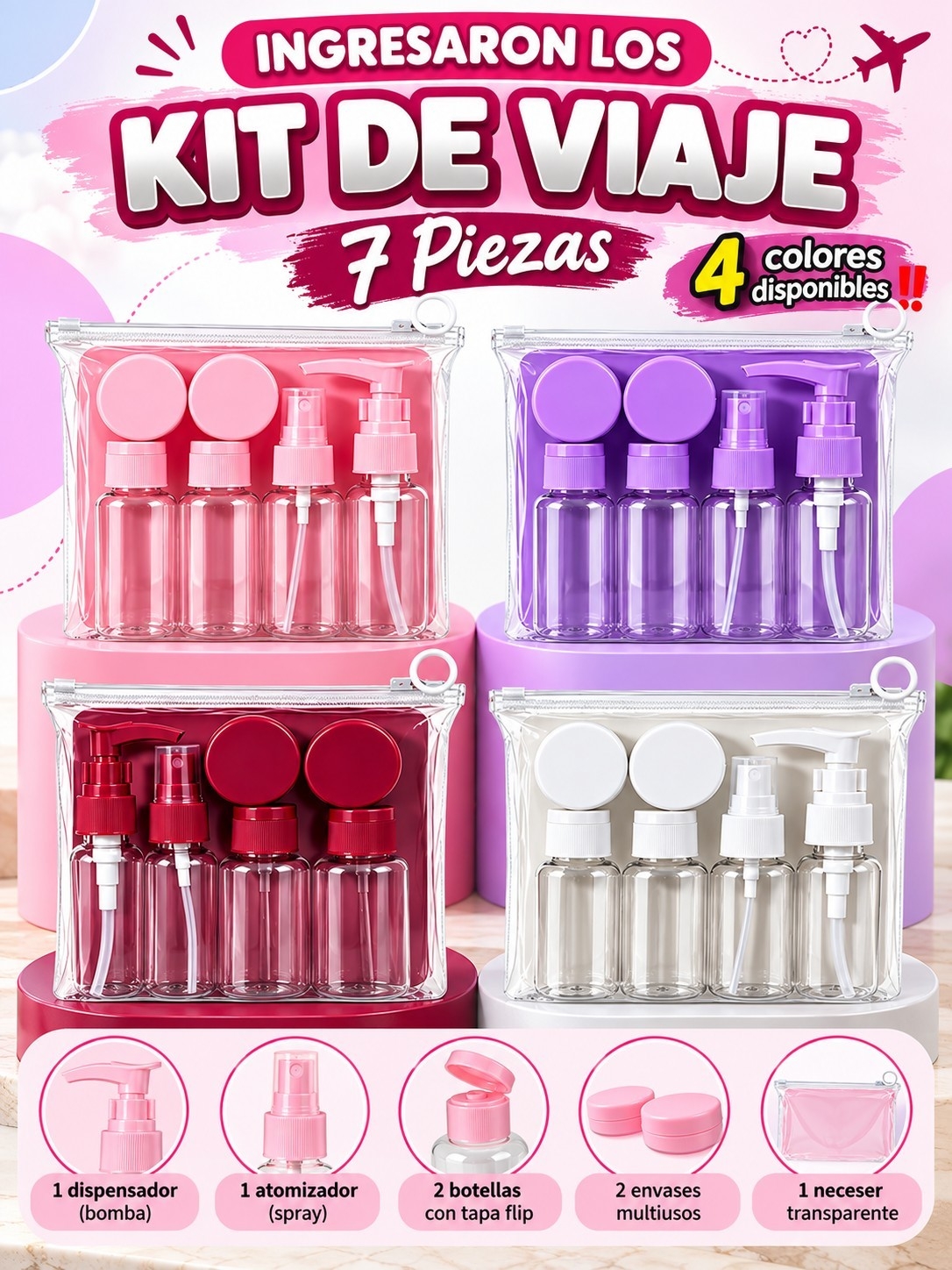 Kit de Viaje 7 Piezas - Imagen 1