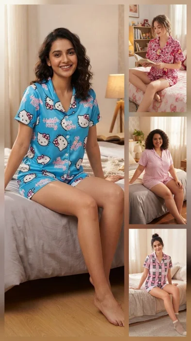 Pijamas Camiseros de Mujer