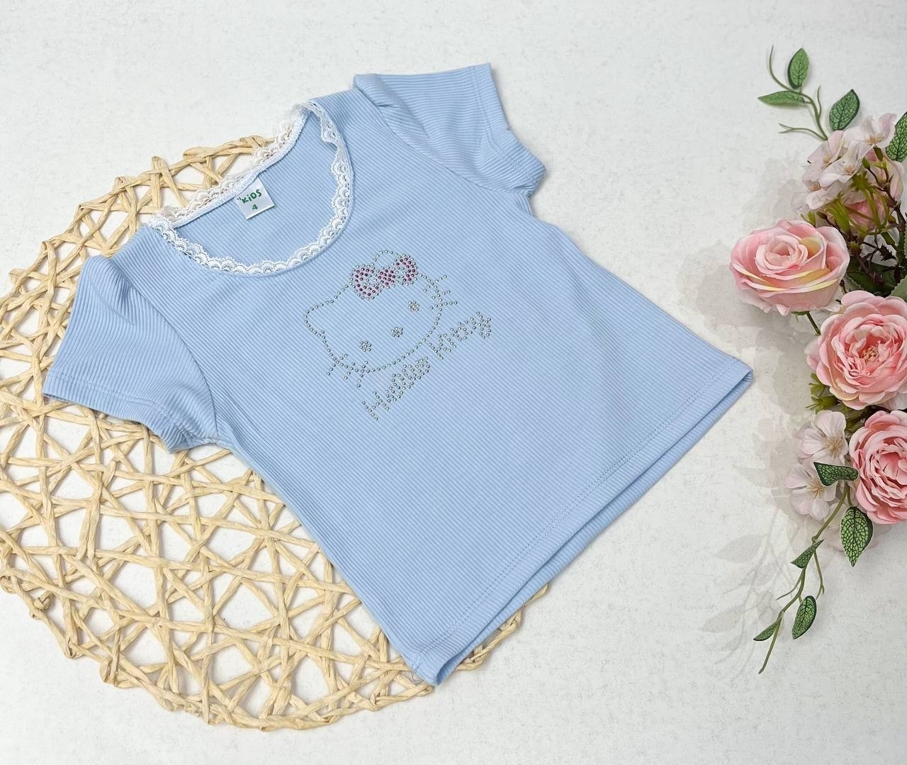 Remera Niña con Strass Delicada - Imagen 4