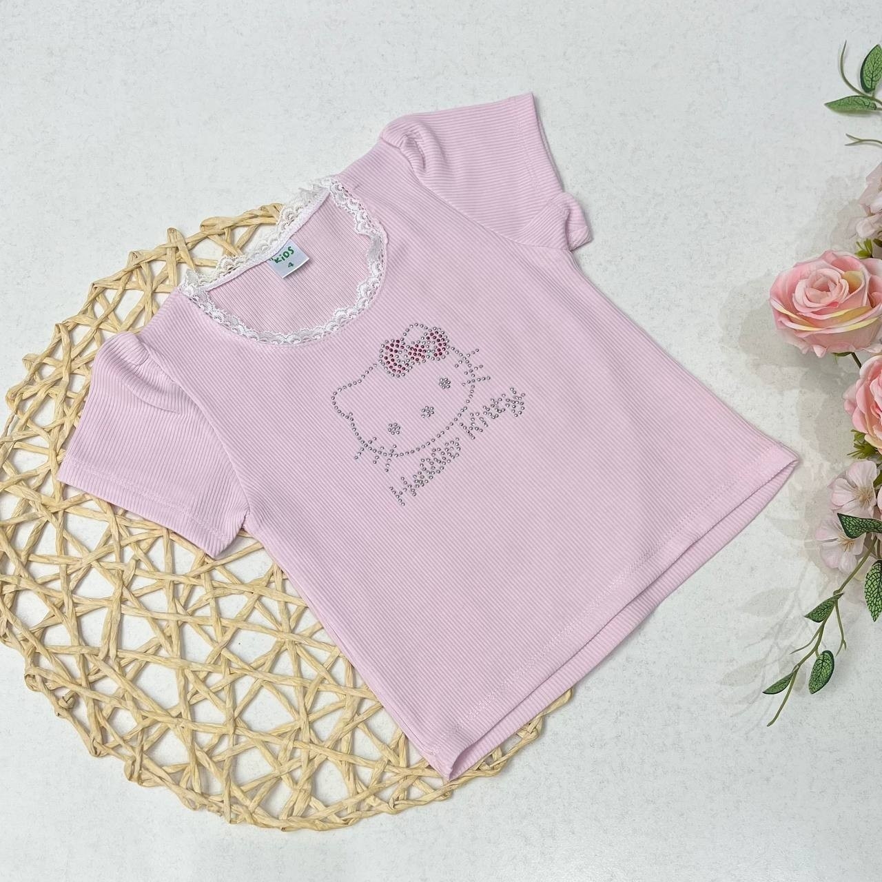 Remera Niña con Strass Delicada - Imagen 5