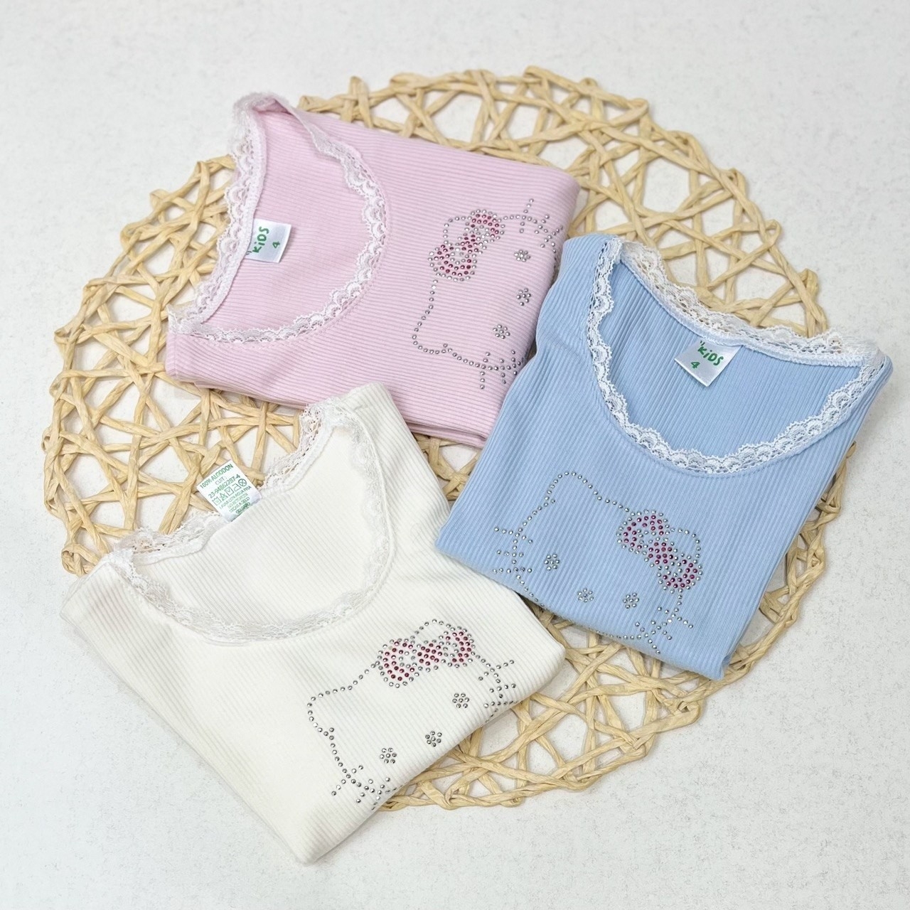 Remera Niña con Strass Delicada - Imagen 6