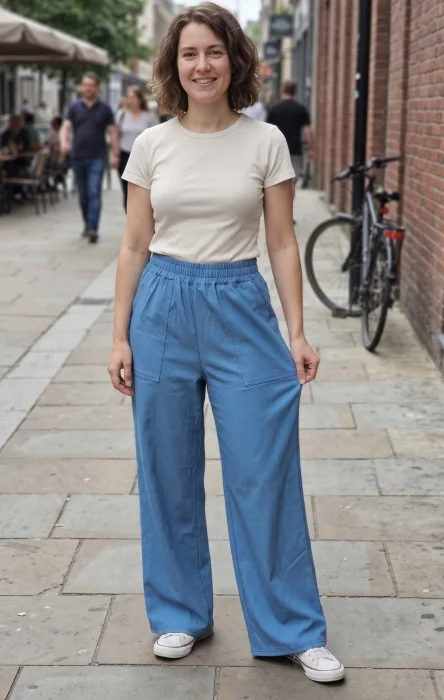 Palazzos Recto Jeans Liviano