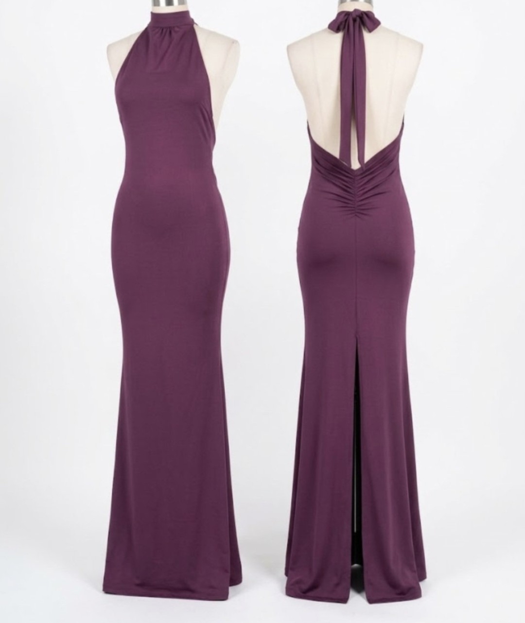 Vestido Sirena Cuello Halter - Imagen 2
