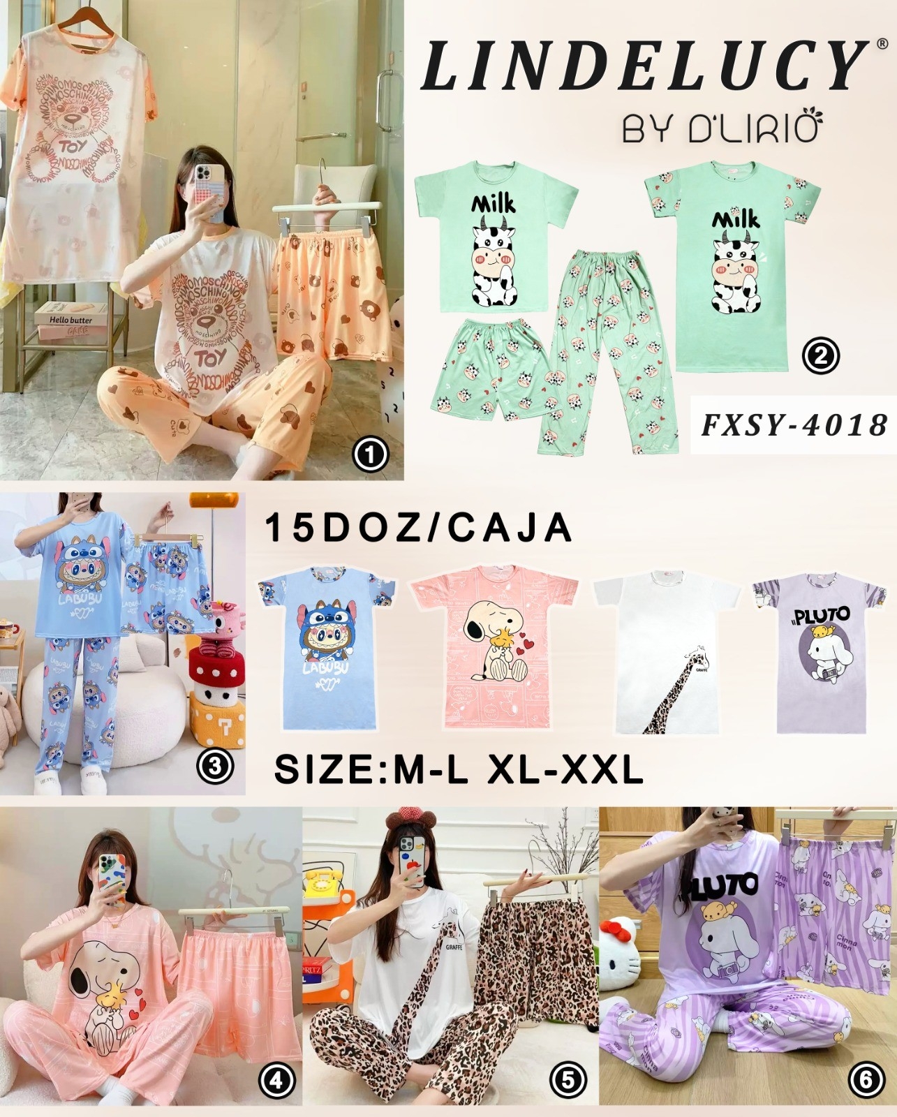 Pijama 4 Piezas - Imagen 3