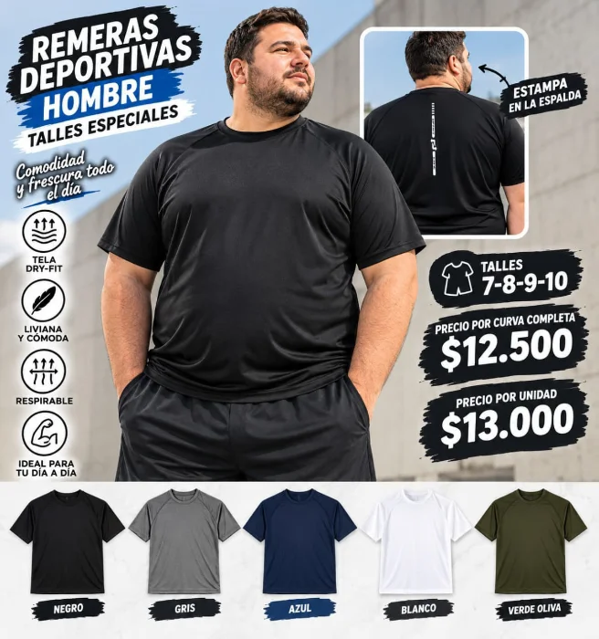 Remeras Deportivas de Hombre Especiales