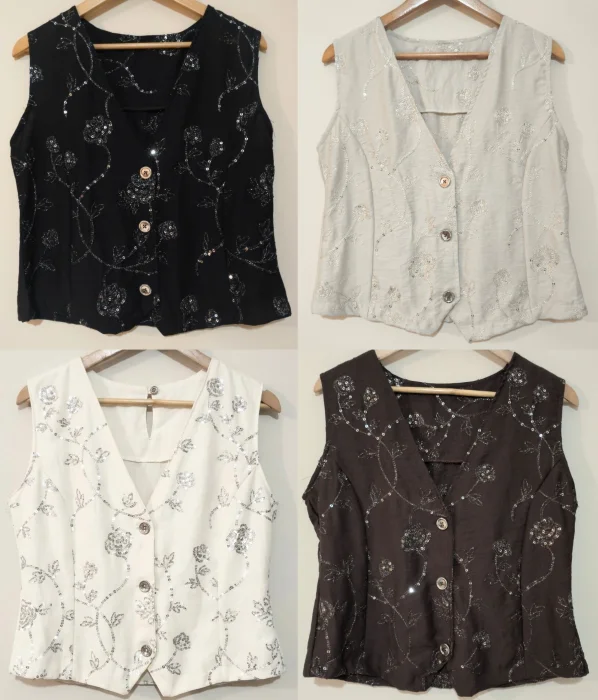 Musculosa de Lino Bordado!!!