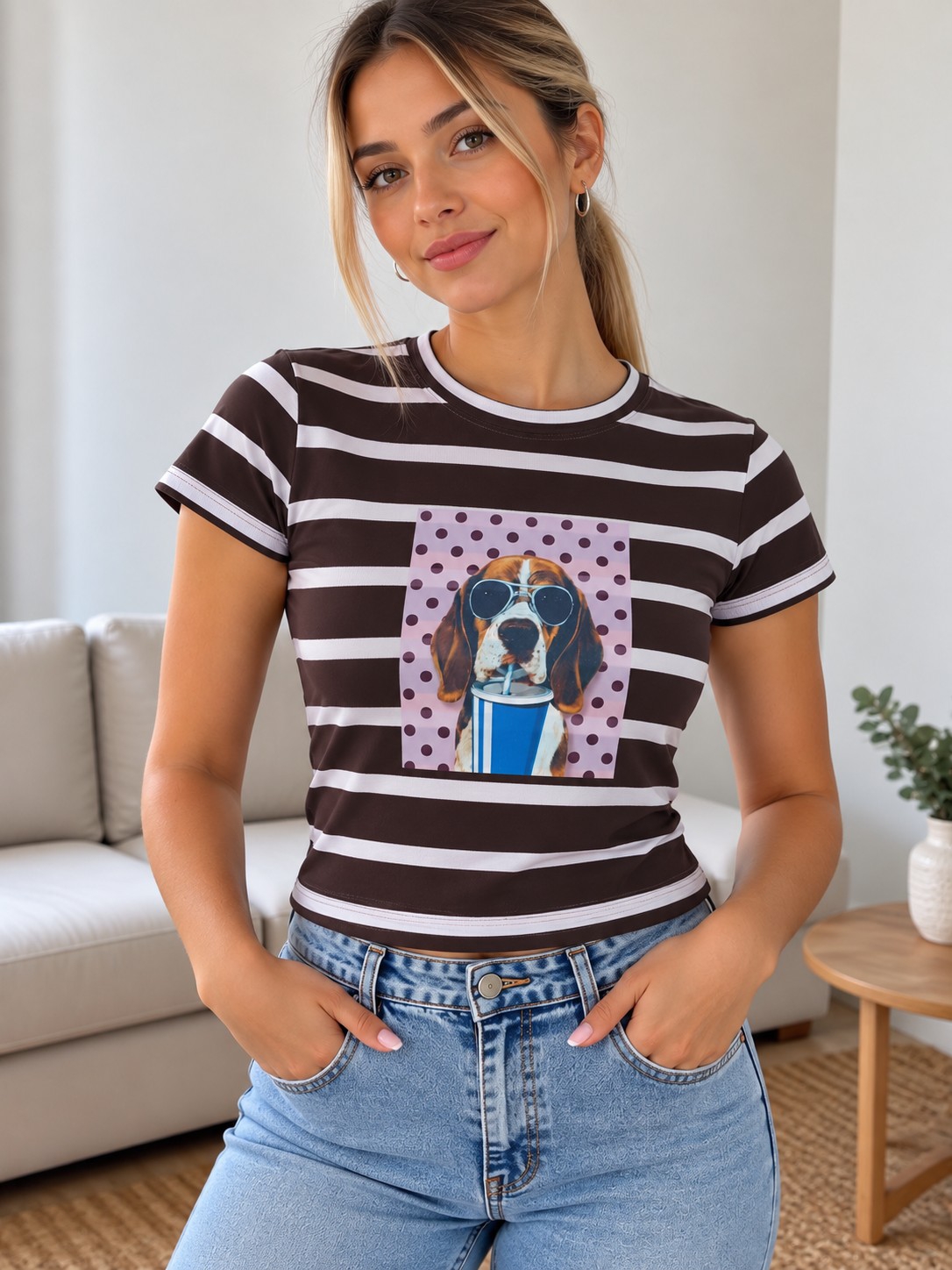 Remeras de Morley Rayado con Estampado - Imagen 3