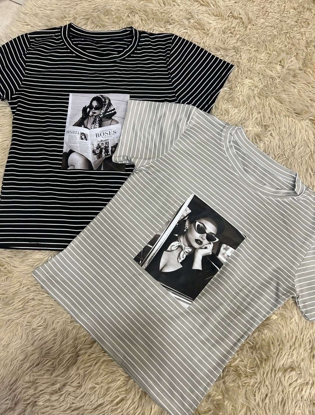 Remera Rayas Talle Unico Modal Sof - Imagen 2