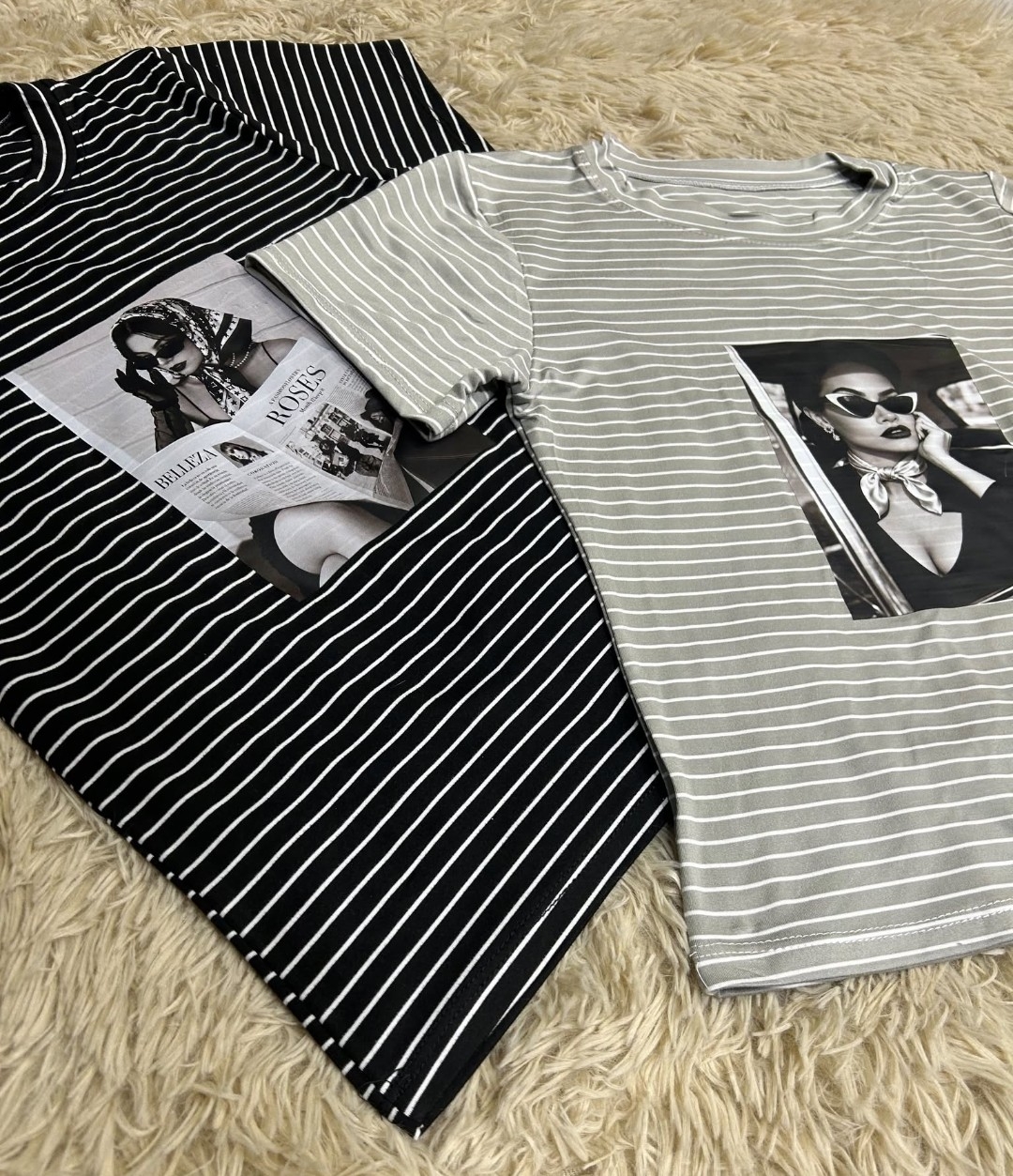 Remera Rayas Talle Unico Modal Sof - Imagen 3