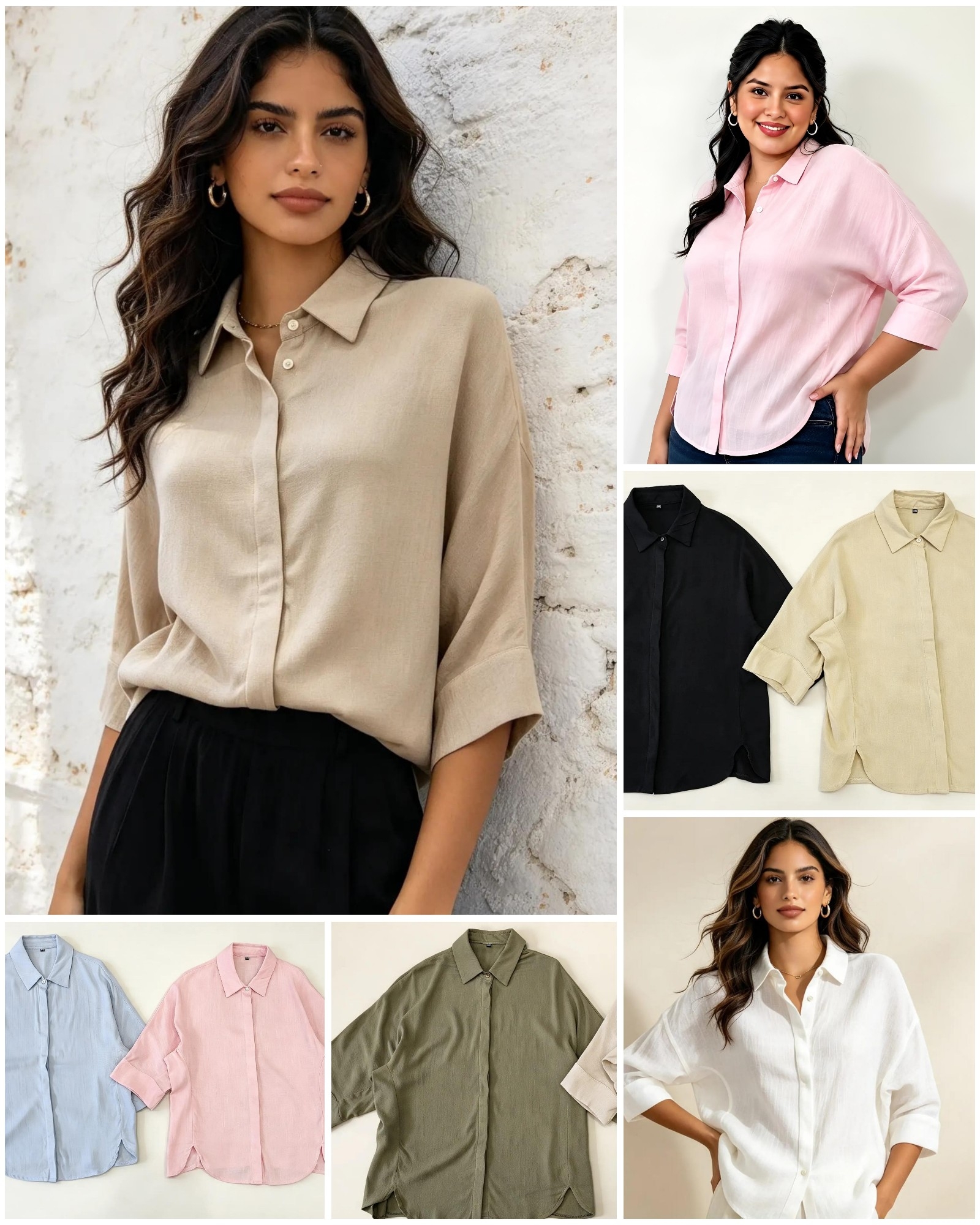 Camisa Oversize Lino Elastizado - Imagen 2