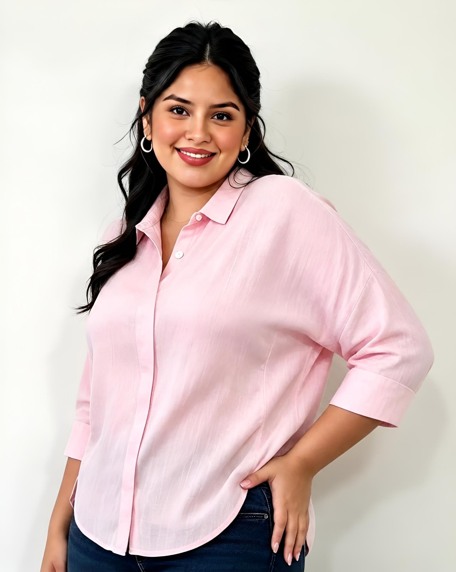 Camisa Oversize Lino Elastizado - Imagen 3