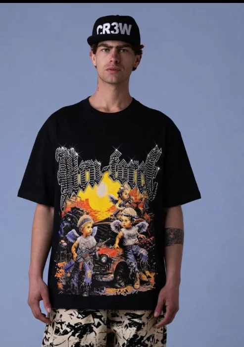 Remeras de Algodón con Strass