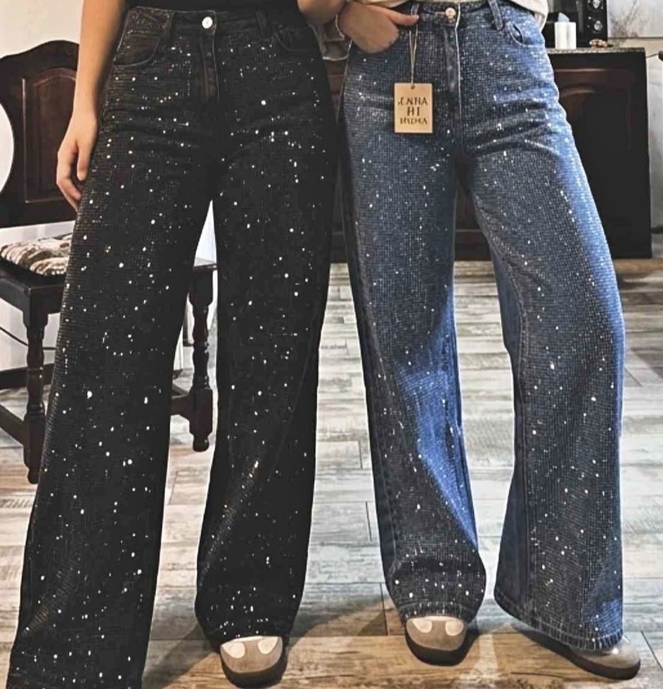 Jeans Elastizado Full Strass (brillo Completo) - Imagen 3