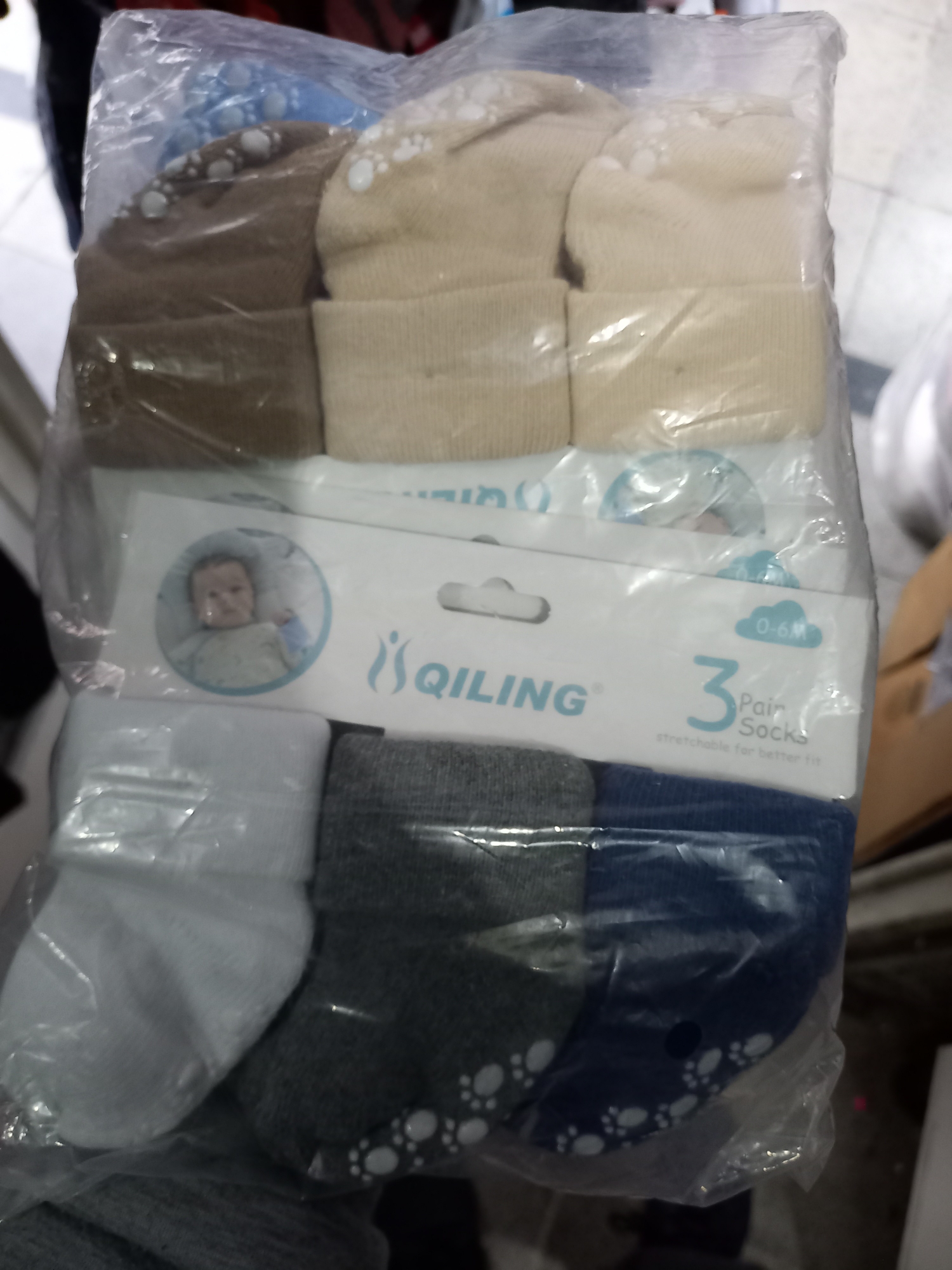 Medias Bebe Qiling Antideslizante - Imagen 2