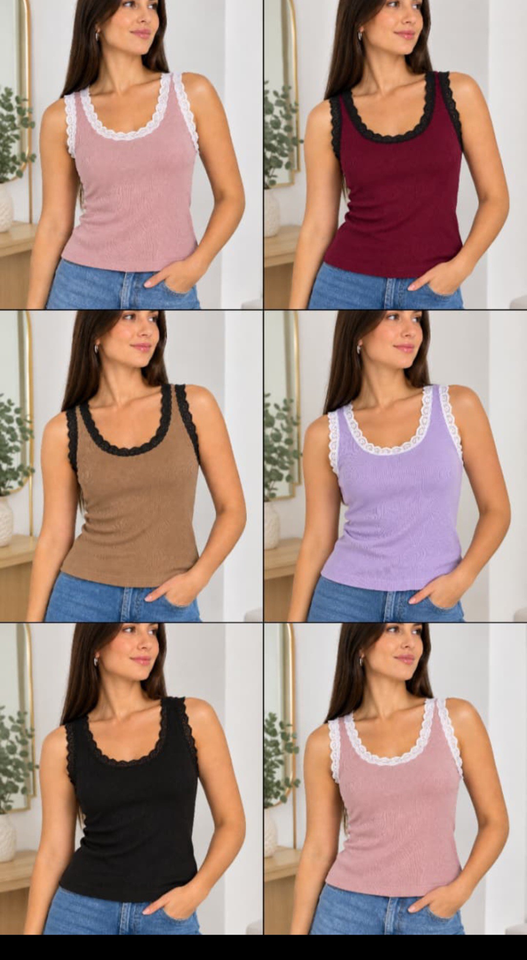 Musculosa con Puntilla Combinadas - Imagen 3
