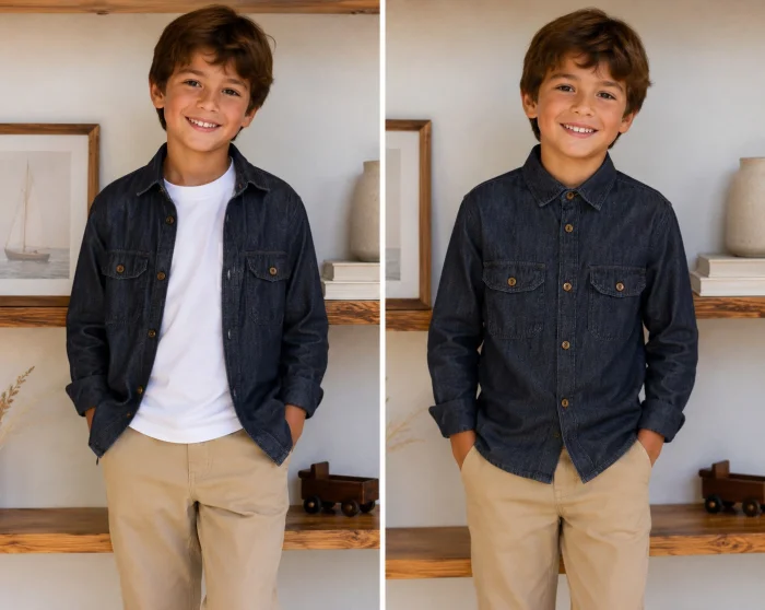 Camisa Jeans Niño