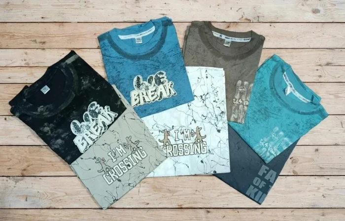 Remera Over Batik, Doble Estampado