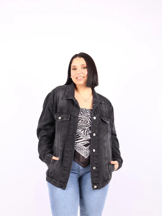Campera Gris Rigido