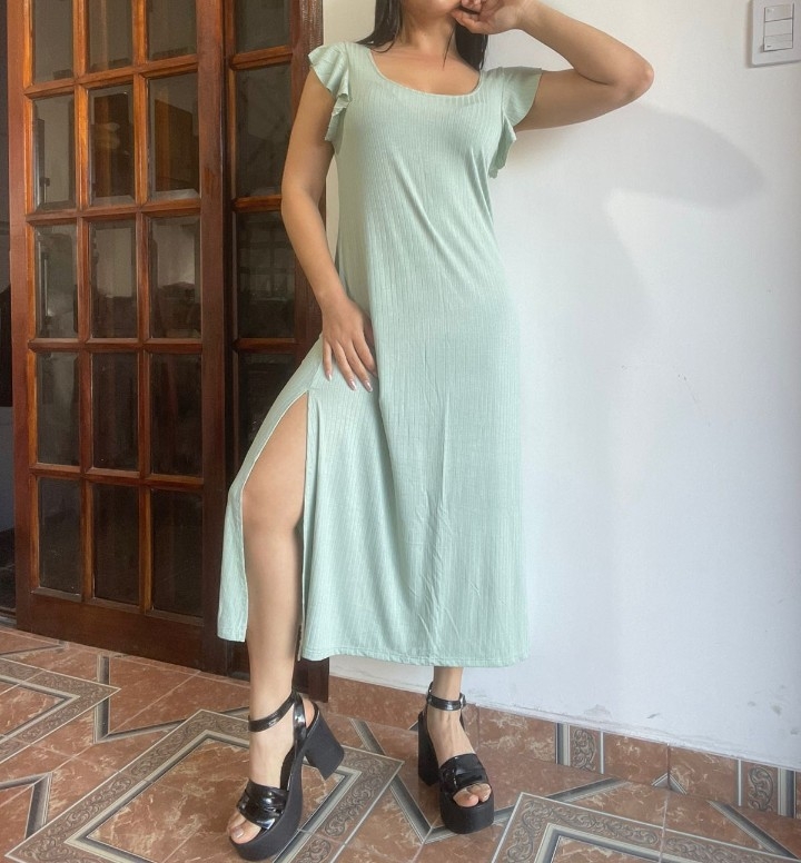 Vestido con Volado Morley Viscosa - Imagen 3