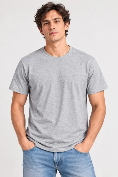 Remera Clasica Algodón y Licra