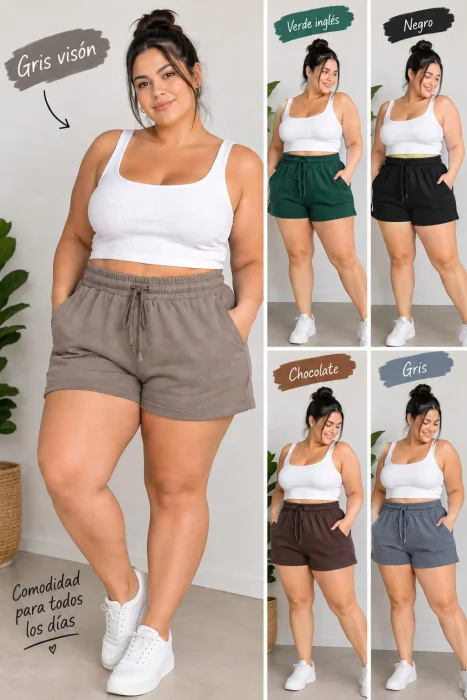 Short Rustico Peinado
