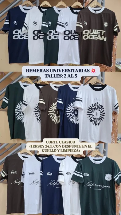 Remeras Universitaria