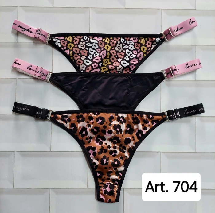 Colaless Micrófibra Estampada Bretel Ancho