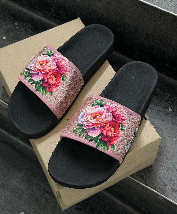Ojotas Slim Negrorosa