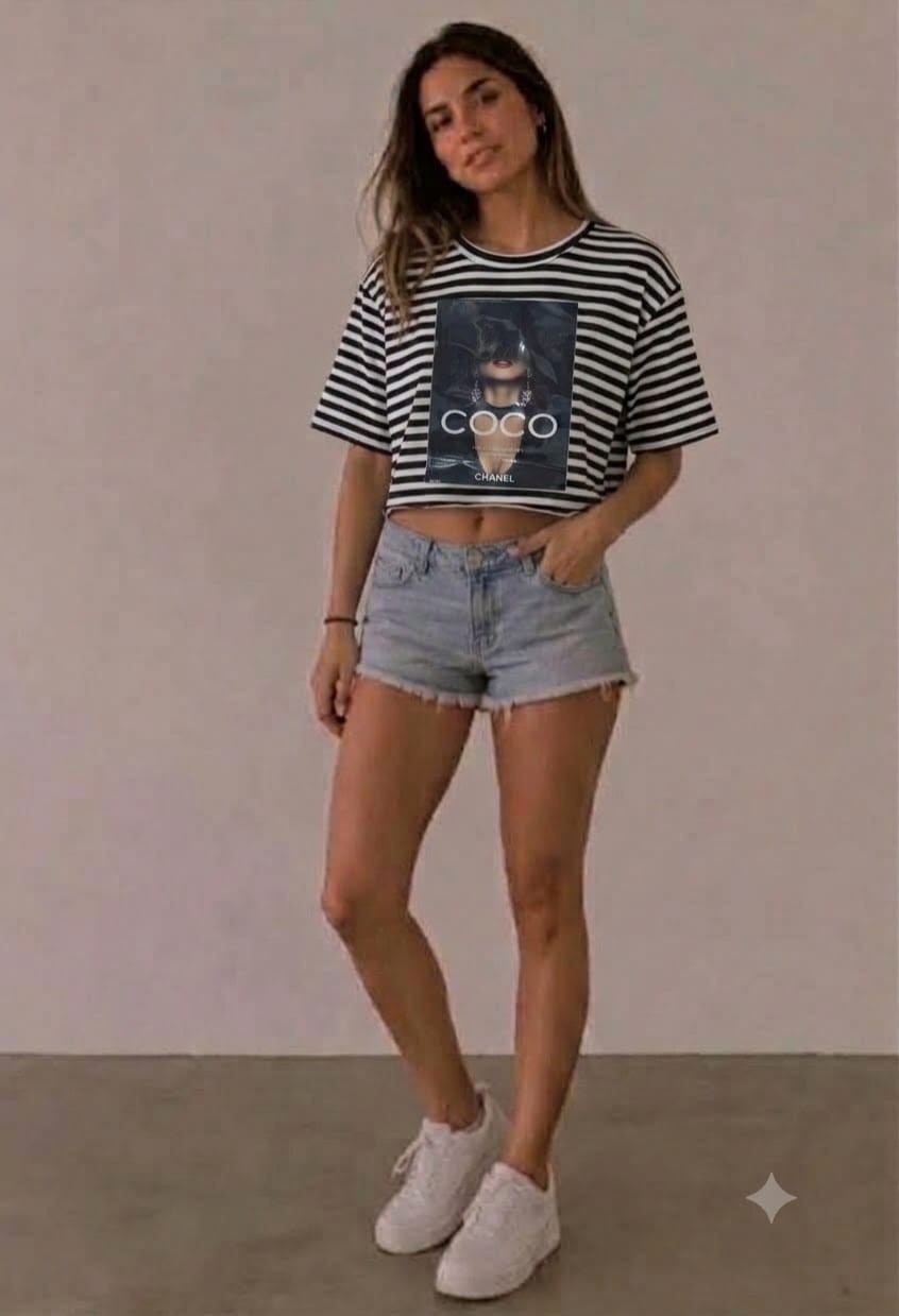 Remera Rayada de Morley con Estampa - Imagen 4