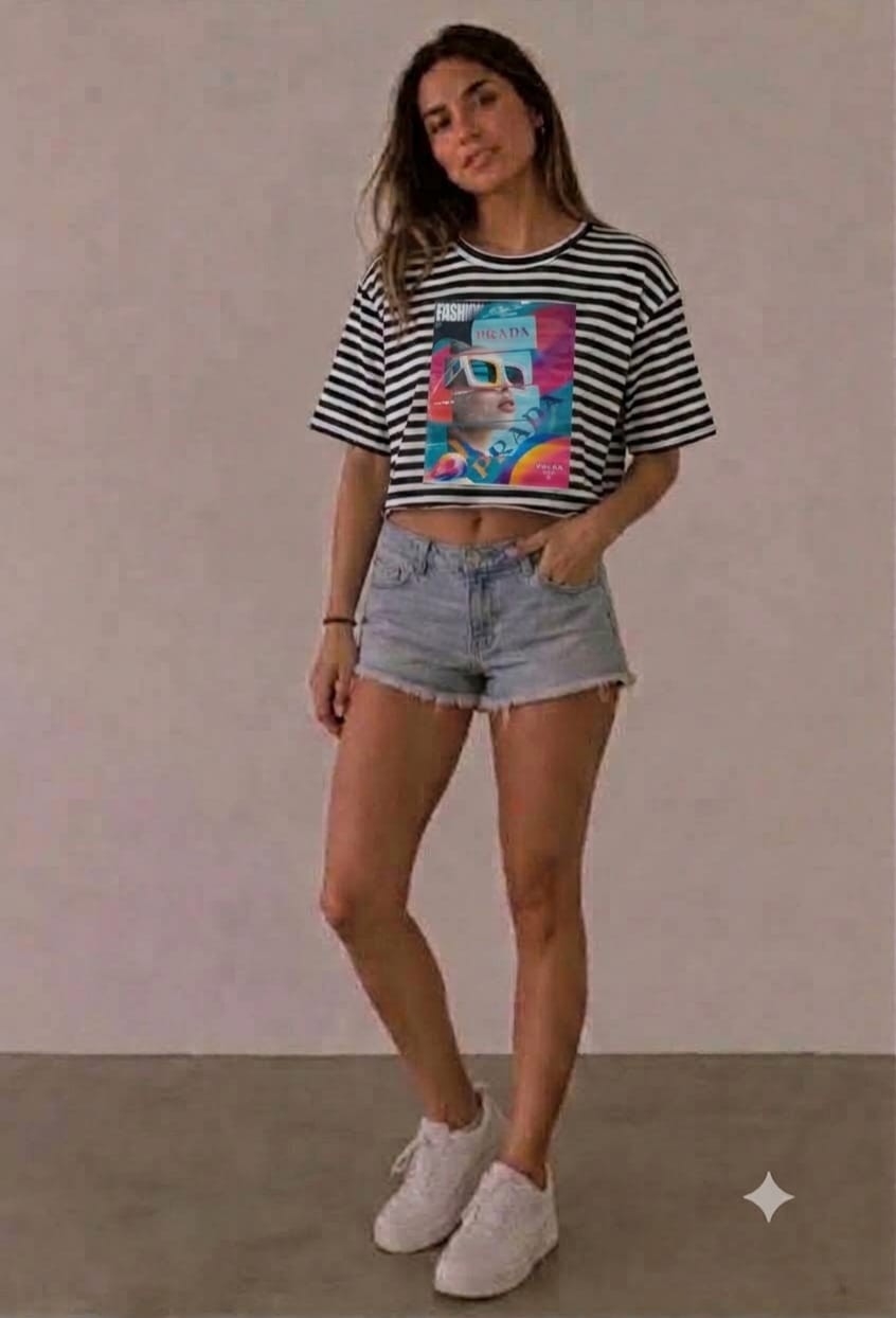 Remera Rayada de Morley con Estampa - Imagen 5