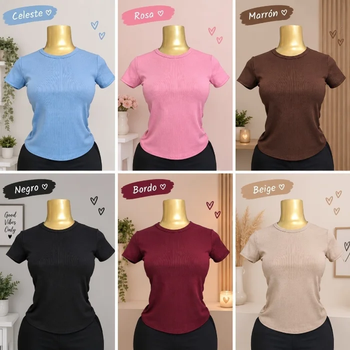 Remera Cuello Redondo