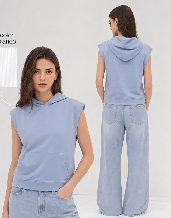 Remeras C/ Capucha Rustico Liviano