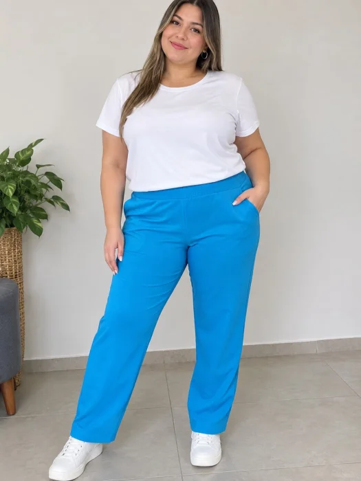 Pantalón de Lino Recto