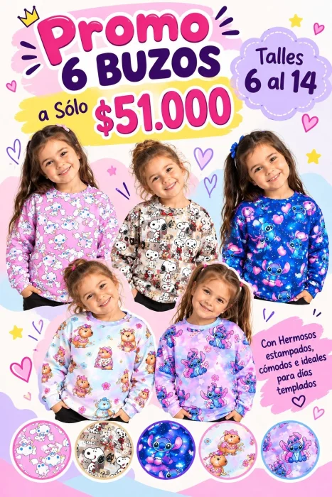 Pack Buzos Nena Térmicos