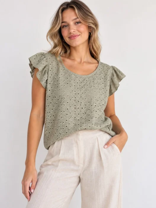 Blusa Broderie