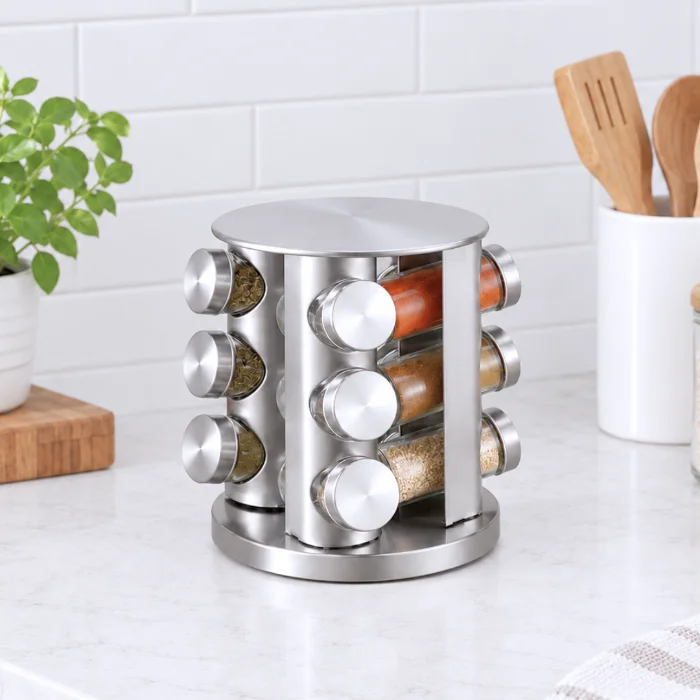 Especiero X12 Giratorio Acero Inoxidable Steel - Cod: Sbk-us1307