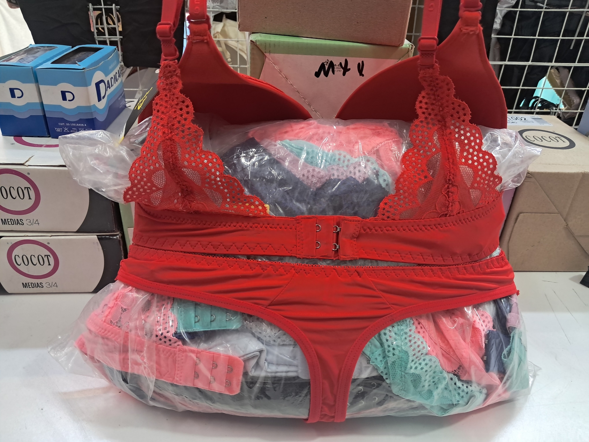 Conjunto Triangulo Laycra Td con Encaje - Imagen 2