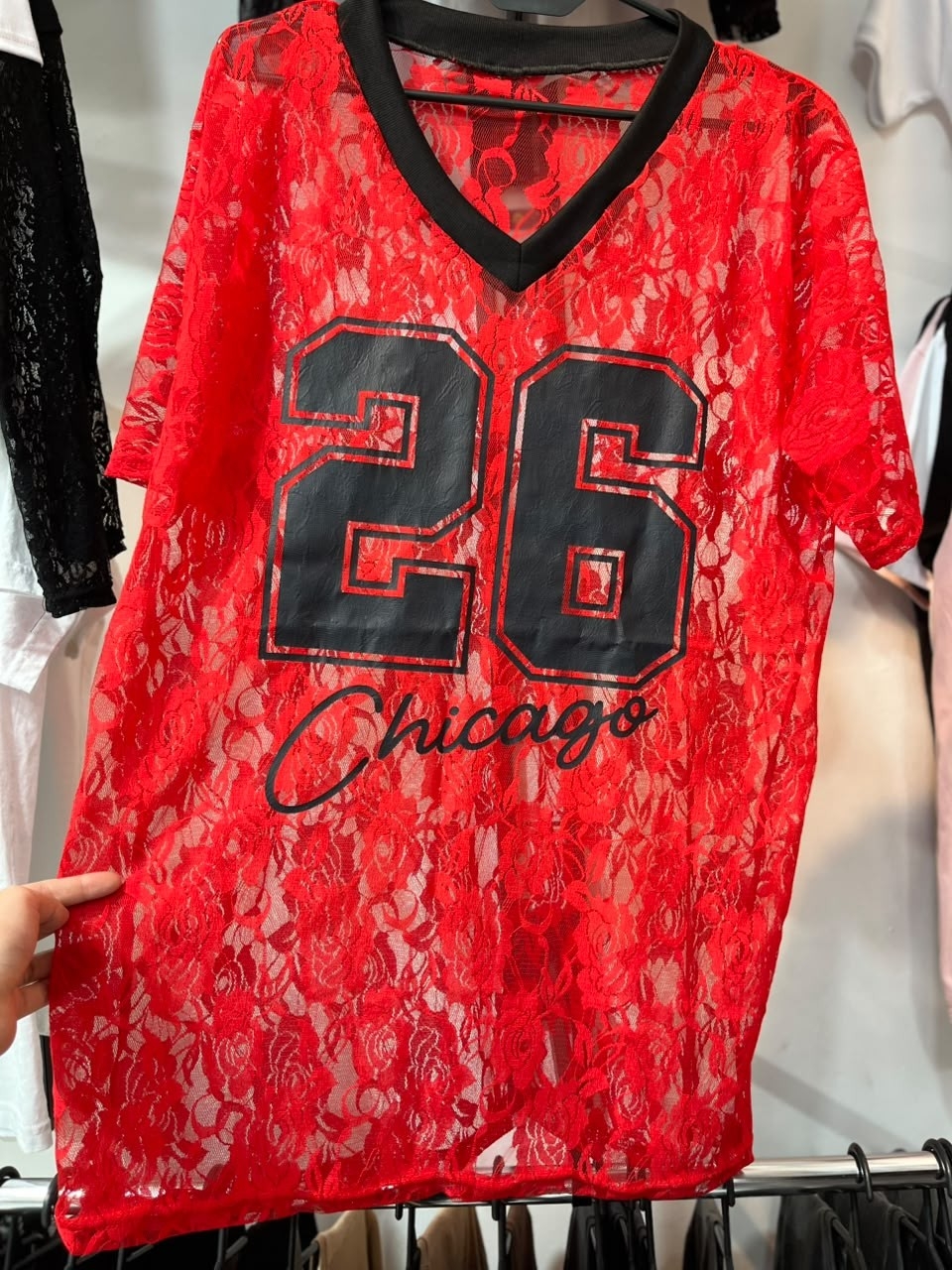 Remeron de Encaje Cuello V Oversize 22 Chicago - Imagen 3