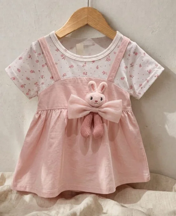 Vestido+remera  Beba 1a5 Importadas