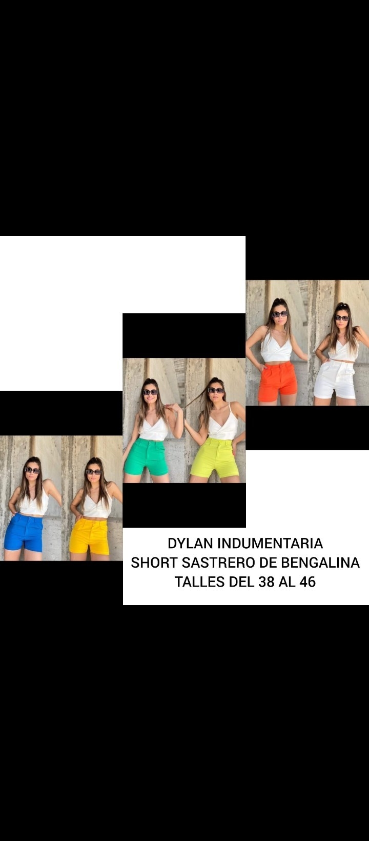 Short Sastrero de Bengalina Elástizada Talles del 2 al 6 - Imagen 2