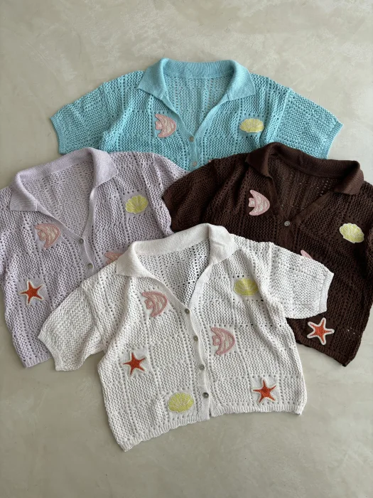 Camisa Mari Crochet