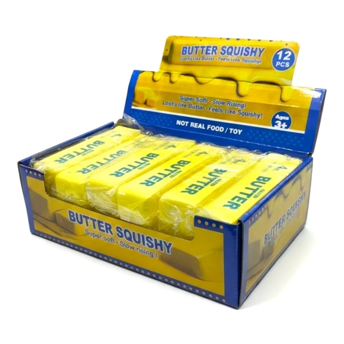 Caja X12 Squishy Butter Manteca Antiestres Viral Tiktok, Fidget Toy, Jugueteria