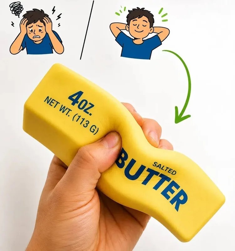 Caja X12 Squishy Butter Manteca Antiestres Viral Tiktok, Fidget Toy, Jugueteria - Imagen 3