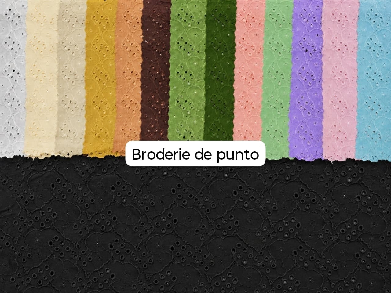Tela Broderie de Punto - Imagen 2
