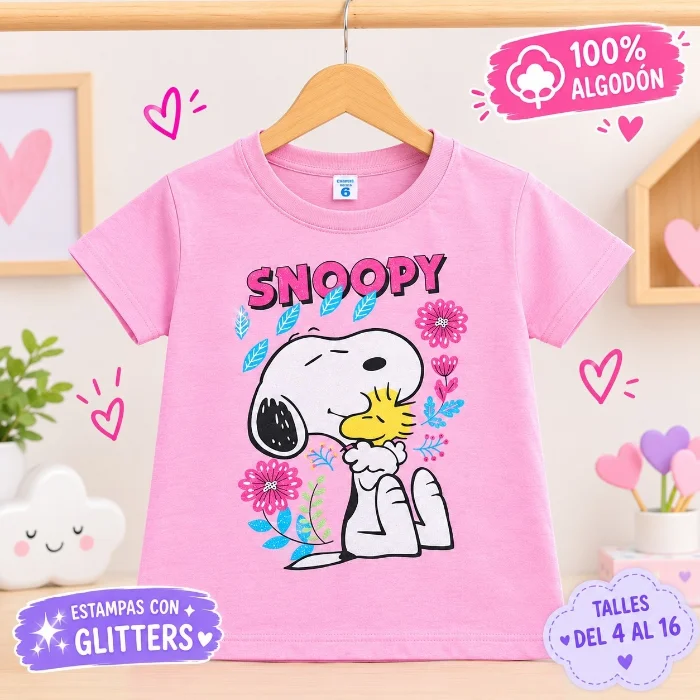 Snoopy Remeras de Algodón