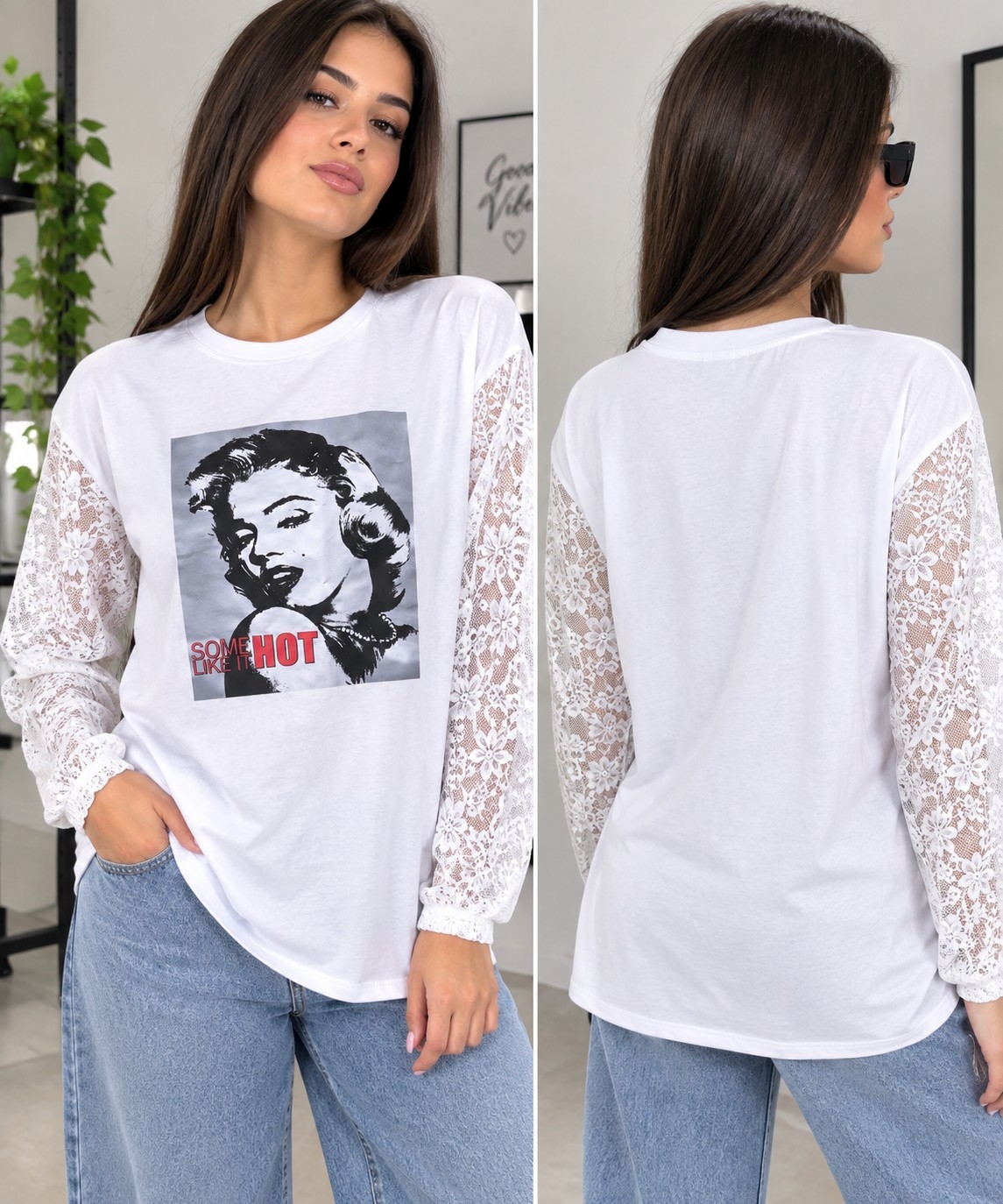 Remeron Manga Encaje - Imagen 2